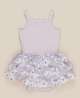 HuxBaby Floral Summer Ballet Onesie Lilac 12-18M